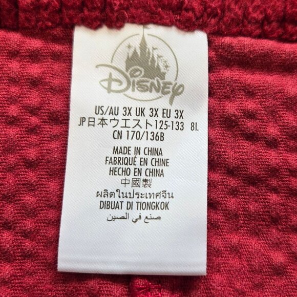 Disney Turning Red Panda Womens 3XL Corduroy Mini Skirt Embroidery Snap Front - Picture 10 of 12